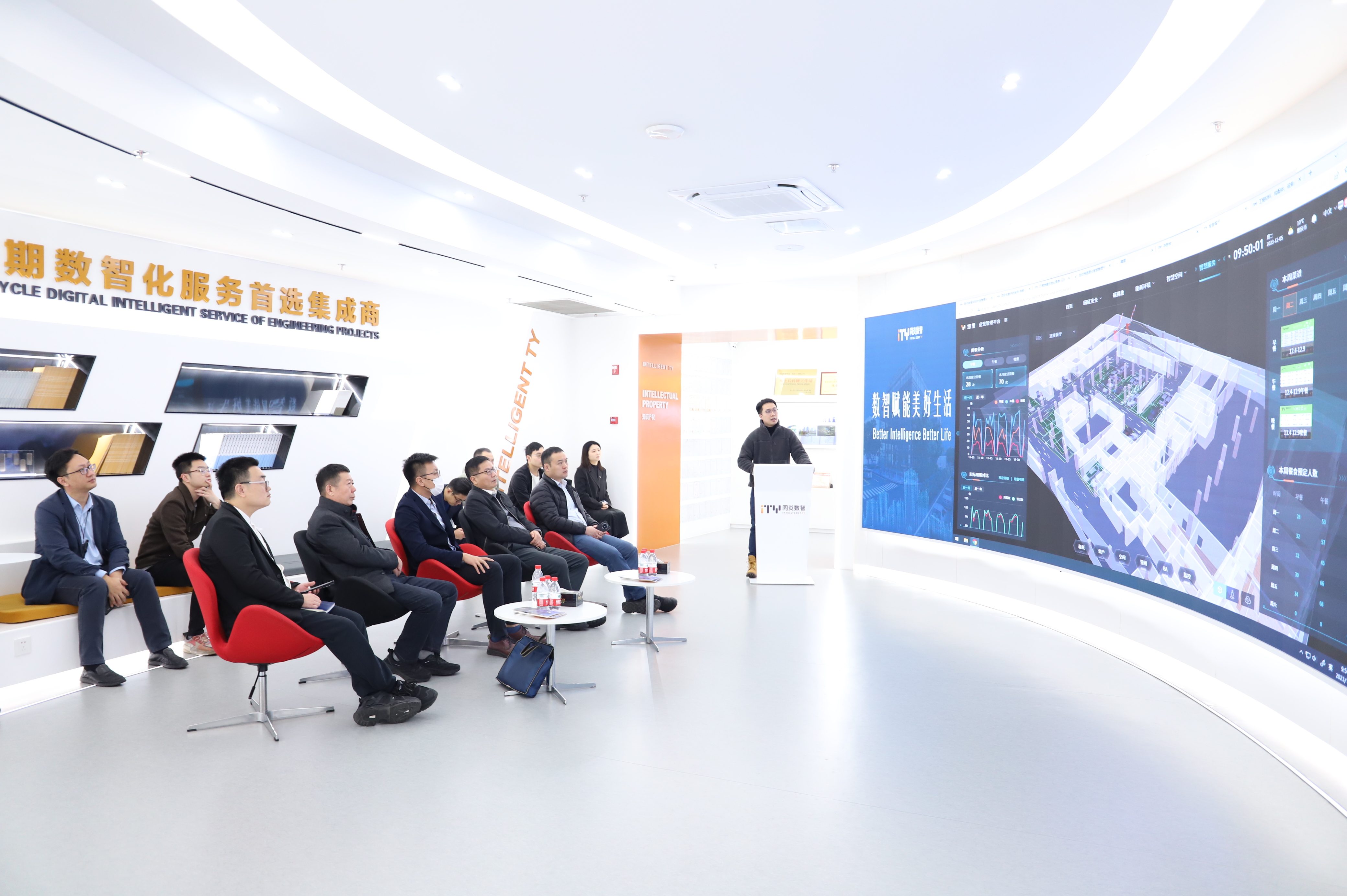 濟南城市建設集團工程二部、金衢設計咨詢(xún)集團 赴同炎數智考察交流